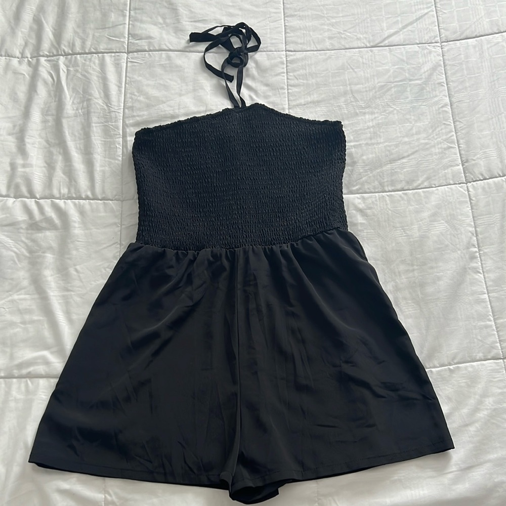 Black summer romper